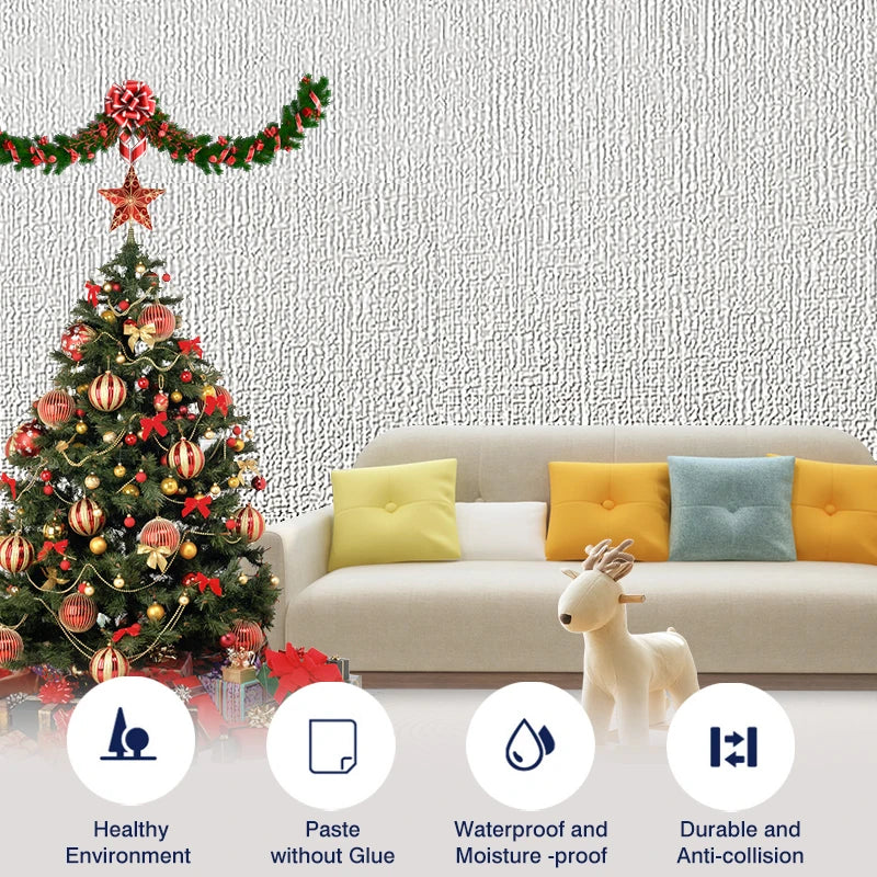 🌿 Linen Self-Adhesive Wallpaper