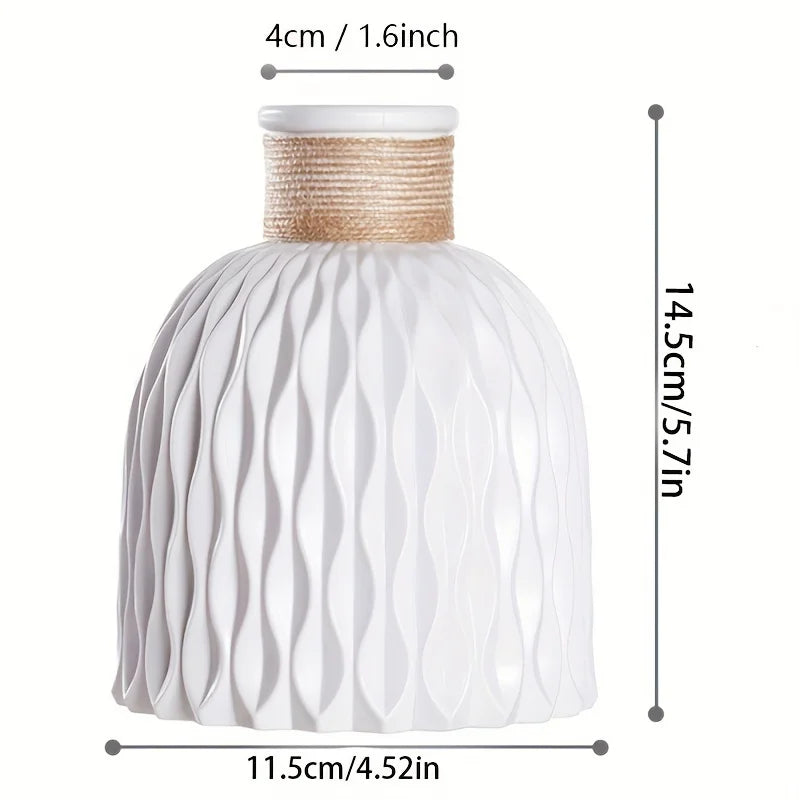 🌊 Water Ripple Plastic Vase