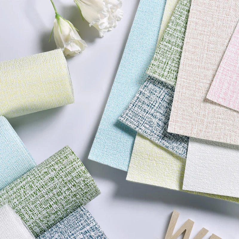 🌿 Linen Self-Adhesive Wallpaper