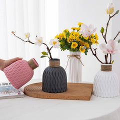 🌊 Water Ripple Plastic Vase