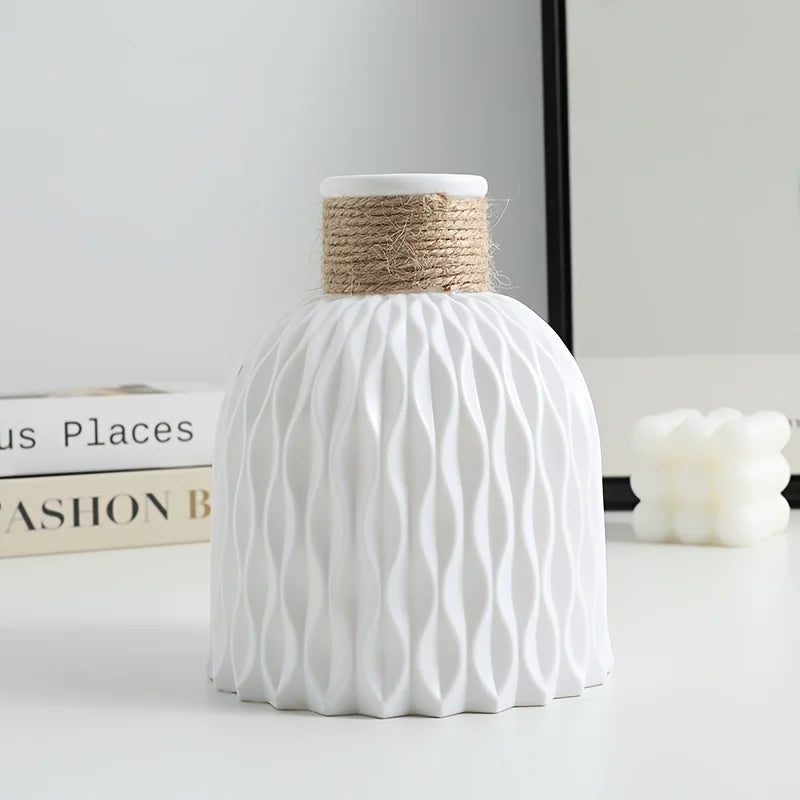 🌊 Water Ripple Plastic Vase
